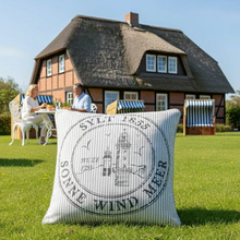 Laden Sie das Bild in den Galerie-Viewer, Kissenbezug Ocean SYLT 45x45 cm