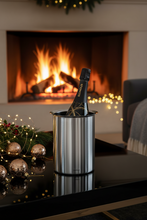 Laden Sie das Bild in den Galerie-Viewer, Flaschenkühler LOUNGE in Edelstahl matt