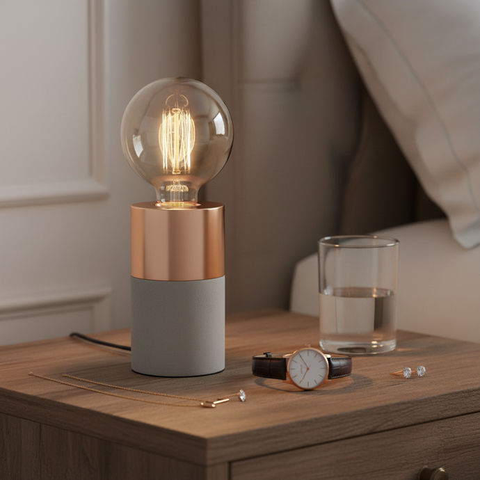 Tischleuchte Athen Beton/Kupfer Villeroy & Boch