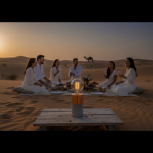 Laden Sie das Bild in den Galerie-Viewer, Tischleuchte Athen Beton/Kupfer Villeroy &amp; Boch