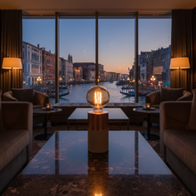 Laden Sie das Bild in den Galerie-Viewer, Tischleuchte Athen Beton/Kupfer Villeroy &amp; Boch