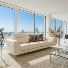 Laden Sie das Bild in den Galerie-Viewer, Kissenhülle 35x60 cm Wild Blue Orange