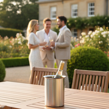 Laden Sie das Bild in den Galerie-Viewer, Flaschenkühler LOUNGE in Edelstahl matt