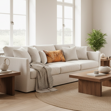 Laden Sie das Bild in den Galerie-Viewer, Kissenhülle PAVANE 35 x 60 cm SAND