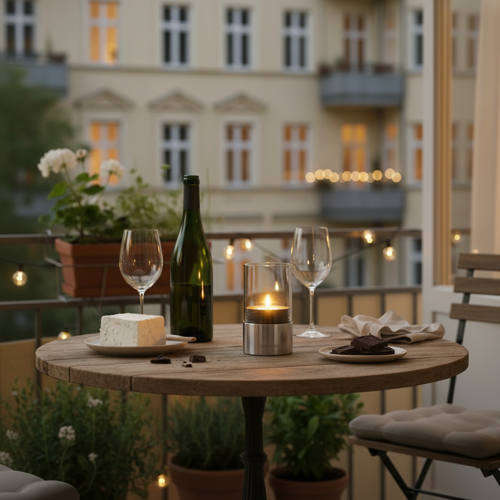 Teelichthalter FARO Edelstahl poliert/ Glas  Blomus