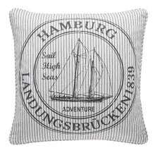 Laden Sie das Bild in den Galerie-Viewer, Kissenbezug Ocean HAMBURG 45x45 cm