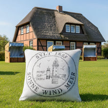 Laden Sie das Bild in den Galerie-Viewer, Kissenbezug Ocean SYLT 45x45 cm